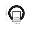 Perfil para iluminación de closet