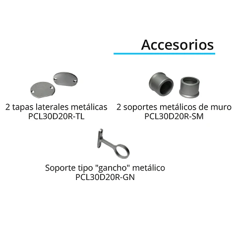 Perfil para iluminación de closet