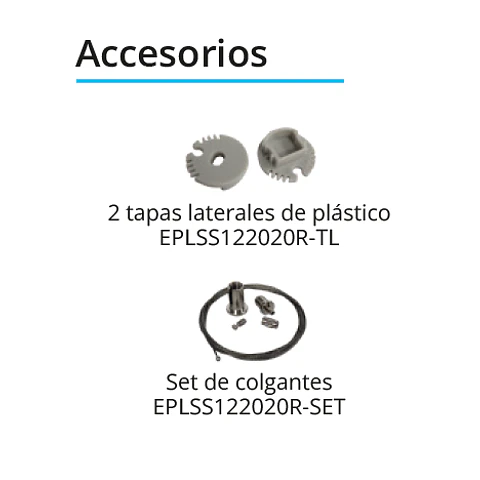 EPLSS122020R perfil redondo para suspender 2m
