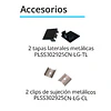 Perfil cuadrado negro con louver 