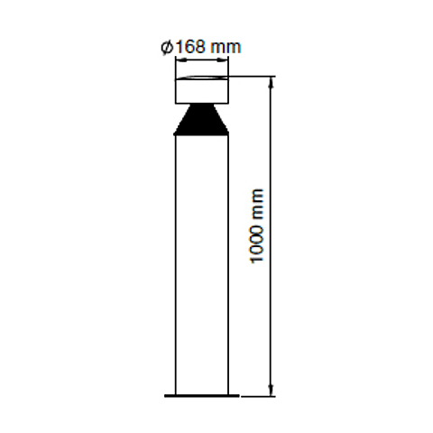 BOLLARD MINIPOSTE 25W 4000K 127-220V GRA