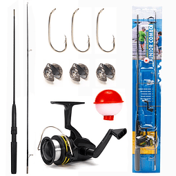 Kit de accesorios de pesca con caña de 160 cm