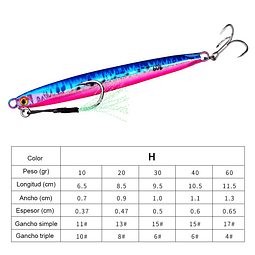 Jig de pesca (señuelo) 9.5 cm/30 gramos H