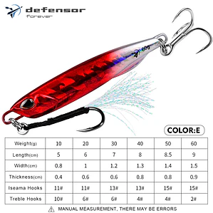 JIG DE PESCA 30g ROJO