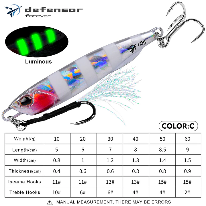 JIG DE PESCA 40g BLANCO 1