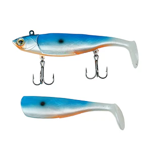 SEÑUELO VINILO CABEZA PLOMO 115MM / 25G AZUL