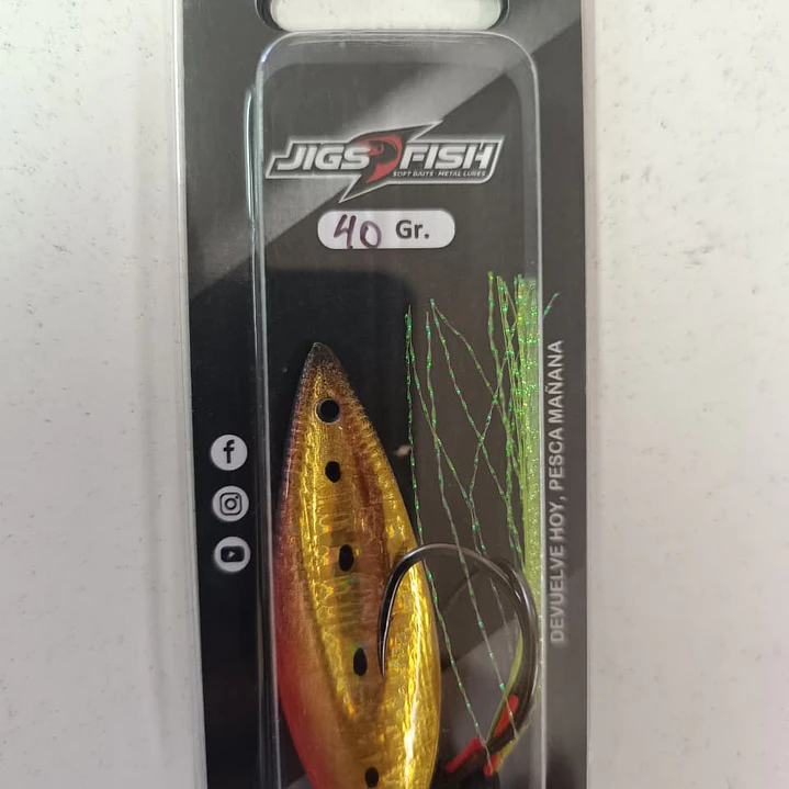 CHISPA JIGSFISH 40G DORADA 1