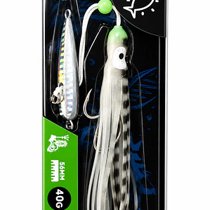 CHISPA CON PULPO 56mm 40g PLATEADO