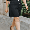 Vestido Ester Negro - con amarre delgado