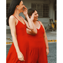 Vestido Leontina rojo