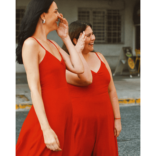 Vestido Leontina rojo