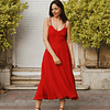 Vestido Leontina rojo