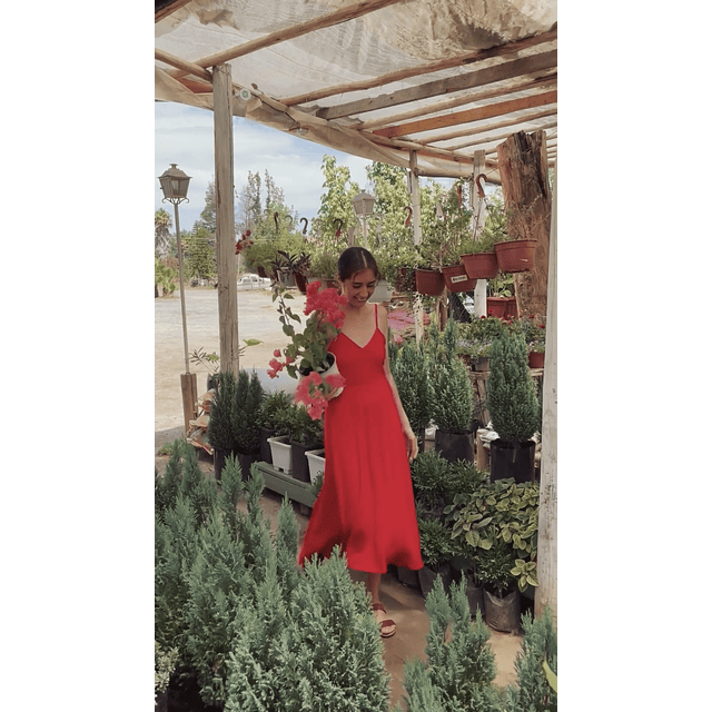 Vestido Leontina rojo