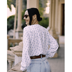 Blusa Lucina estampa plumitas