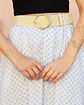 Falda Eve blanca lunares celestes  - Miniatura 4