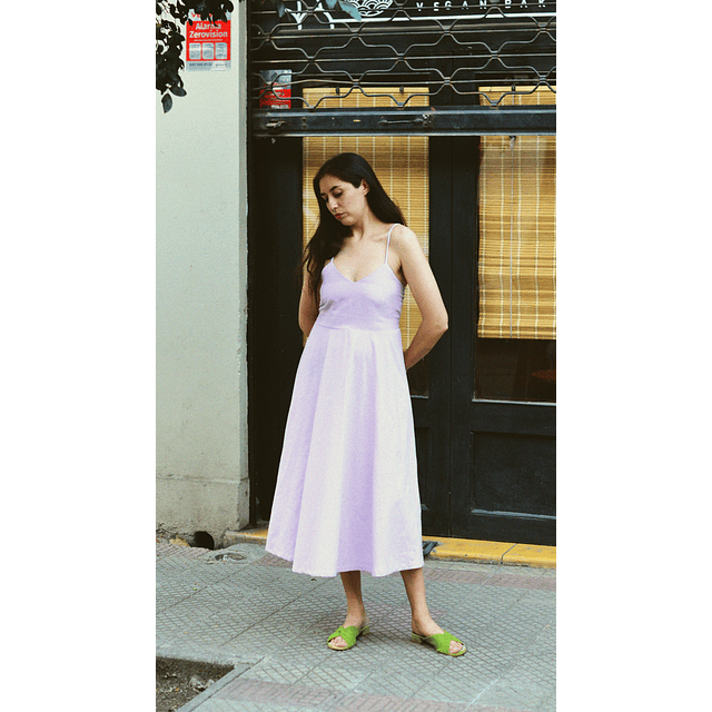 Vestido Leontina lavanda