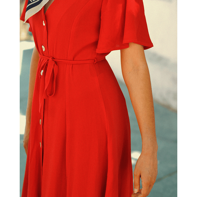 Vestido Nélida Rojo