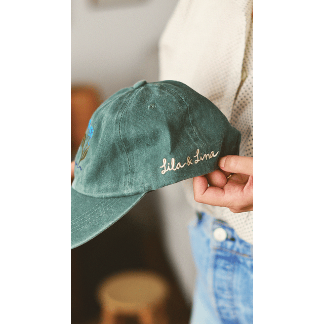 Jockey verde - flor bordada