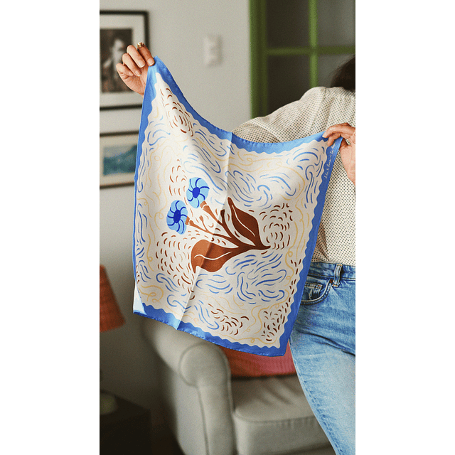 Pañuelo "verano y flor"