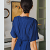 Vestido Nélida Azul Midi