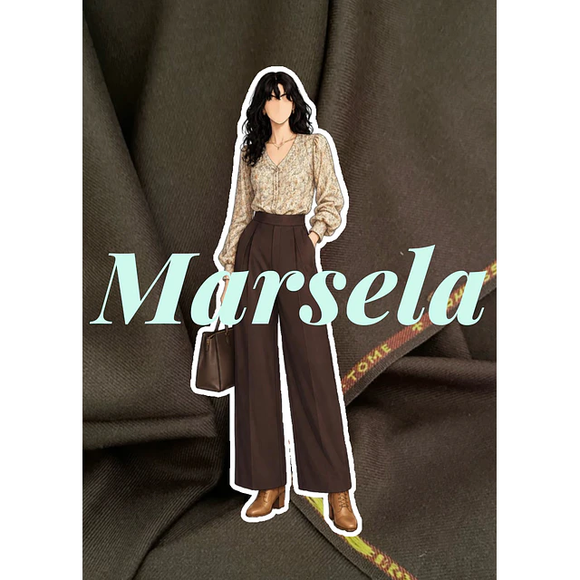 Pántalón Marsela lana café - pre order