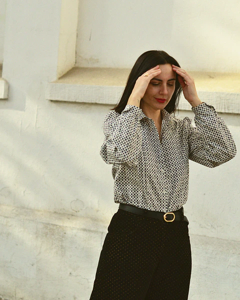 Blusa Filomena flores