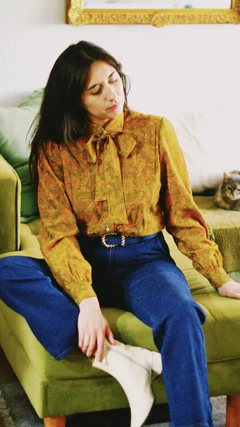 Blusa Enza Amarillo print