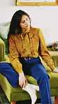 Blusa Enza Amarillo print - Miniatura 1
