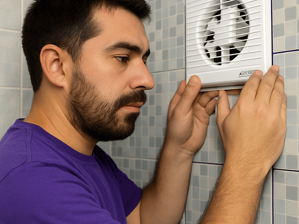 Instalación de Extractor de Aire para Baño 1