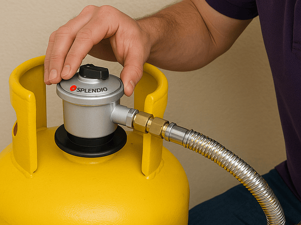 Instalación de Regulador de Gas y Manguera 1