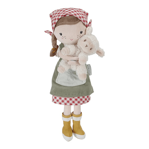 Boneca Rosa– Agricultora com Ovelha