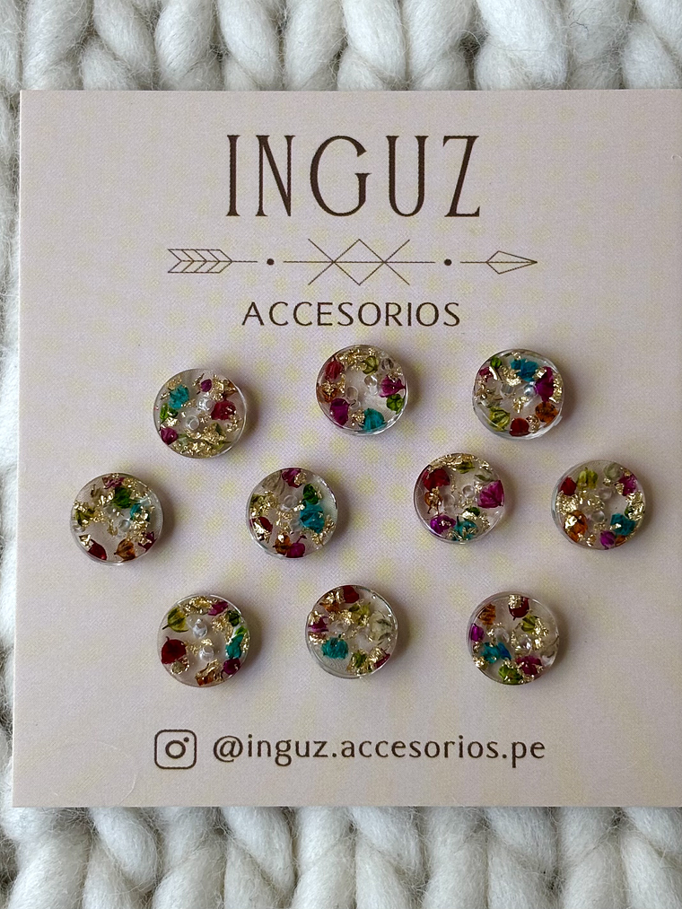 Botón camisero sin borde  14