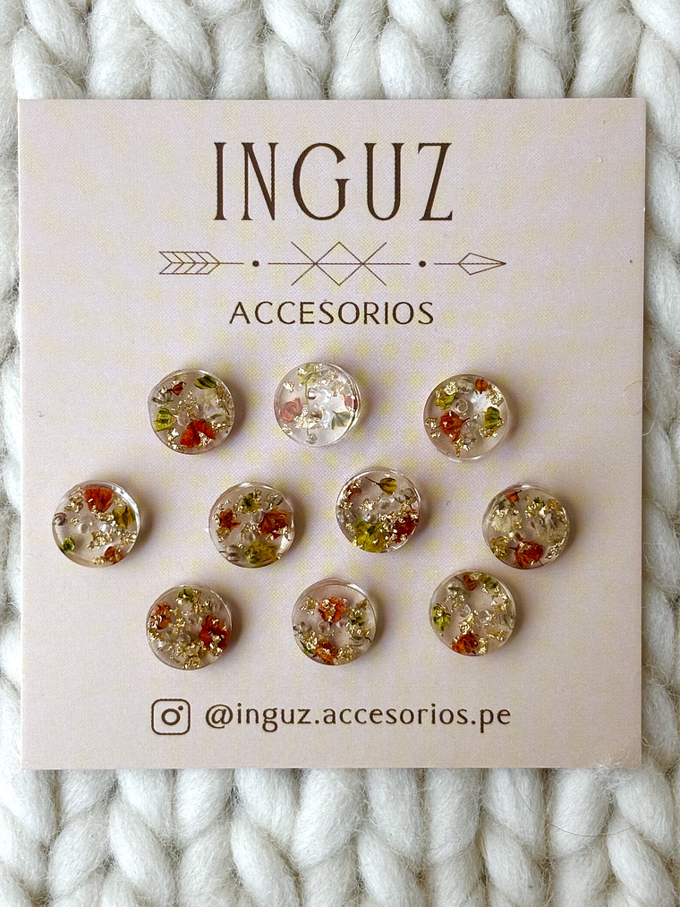 Botón camisero sin borde  16