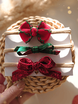 Diademas Festa - Pack três Laços