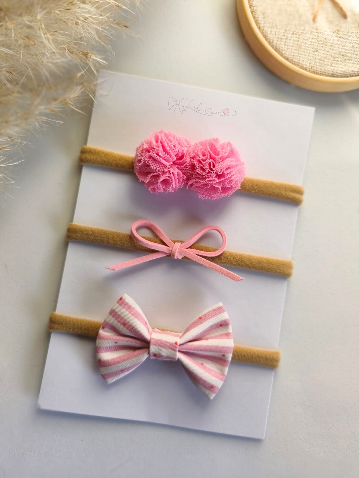 Trio Fitas Cute - Rosa Escuro 1