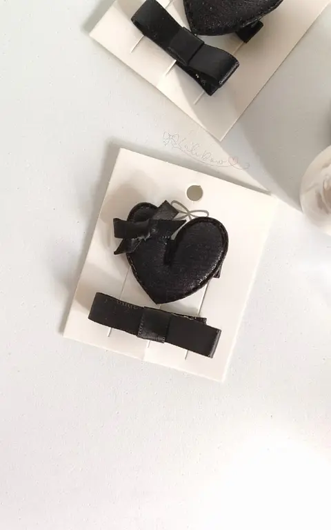 Dupla Hair Clips Coração