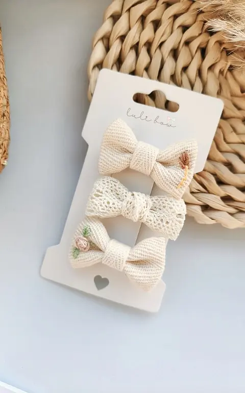 Trio Algodão Bordado