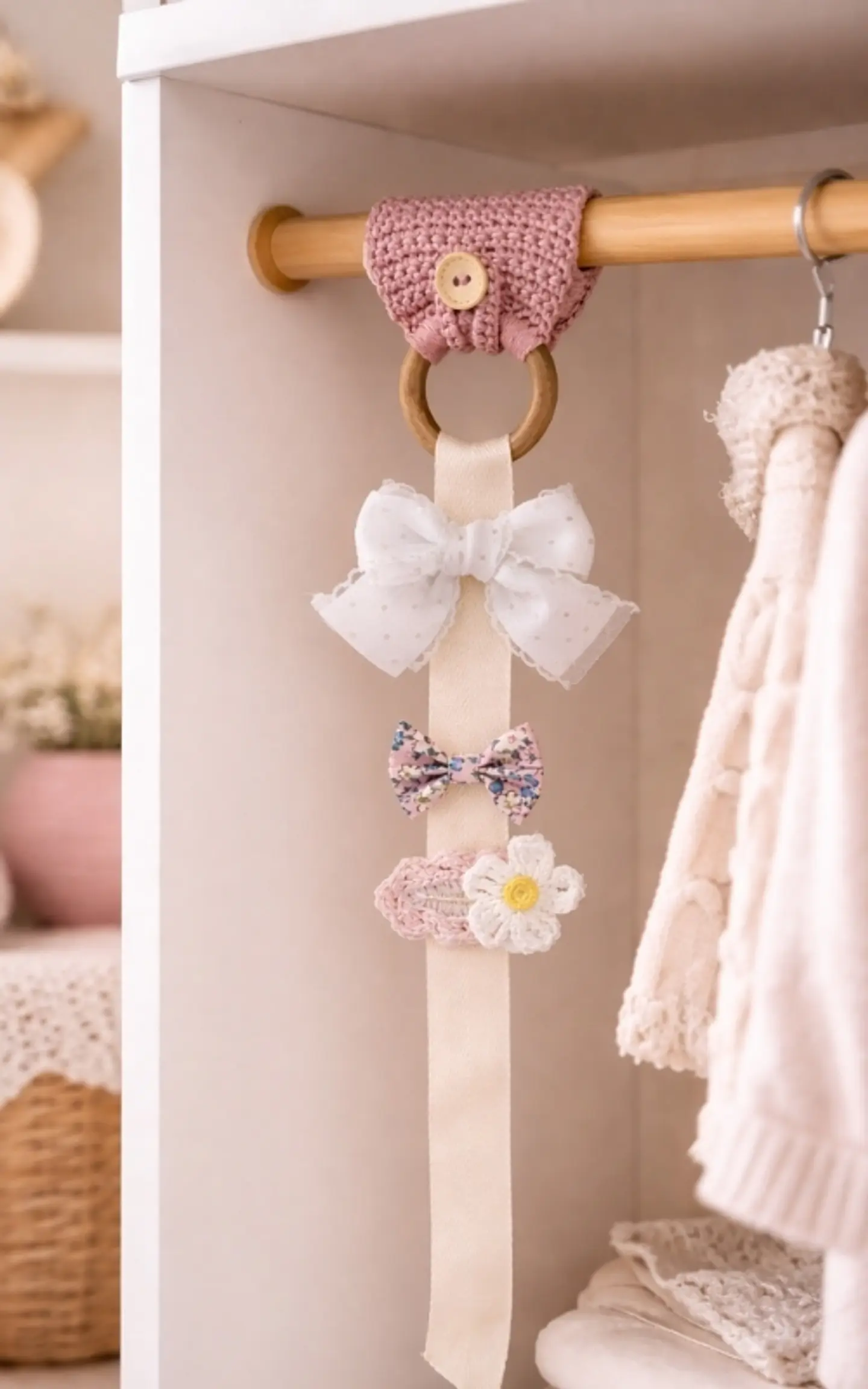 Organize Bows Croché 1