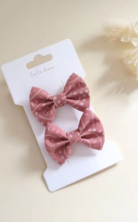 Par Bow Capricho Tecido - Rosé