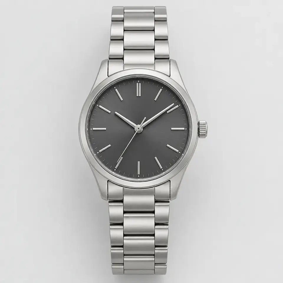 Reloj Parque — acero compacto, esfera gris 1