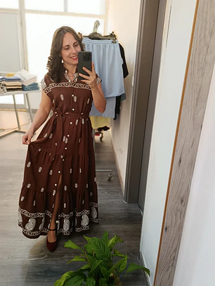 Vestido com Bordados