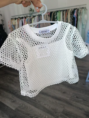 Camisola de Rede com Top