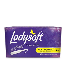 TAMPONES LADYSOFT REGULAR MEDIO 8u.