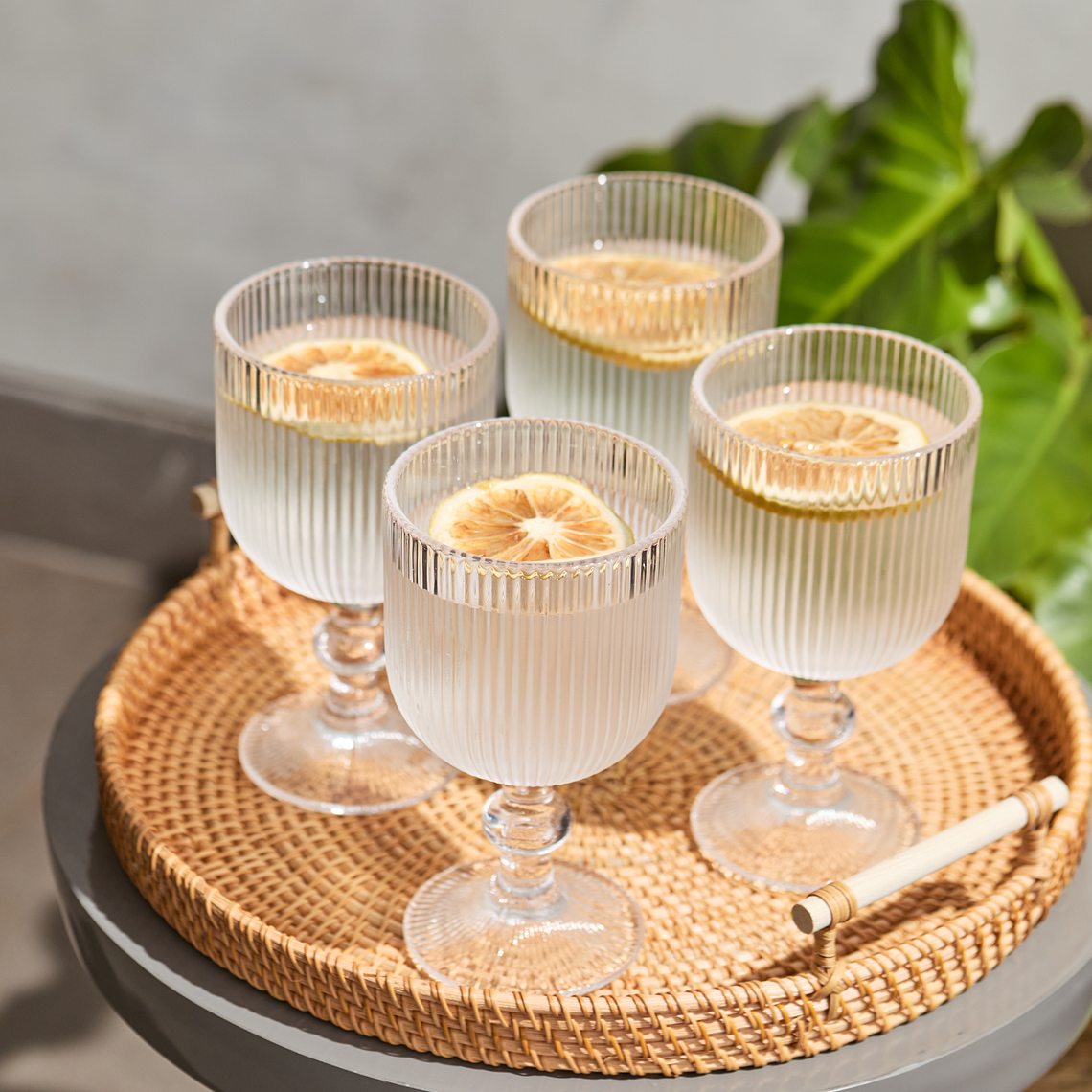 Bandeja redonda de Ratán 1