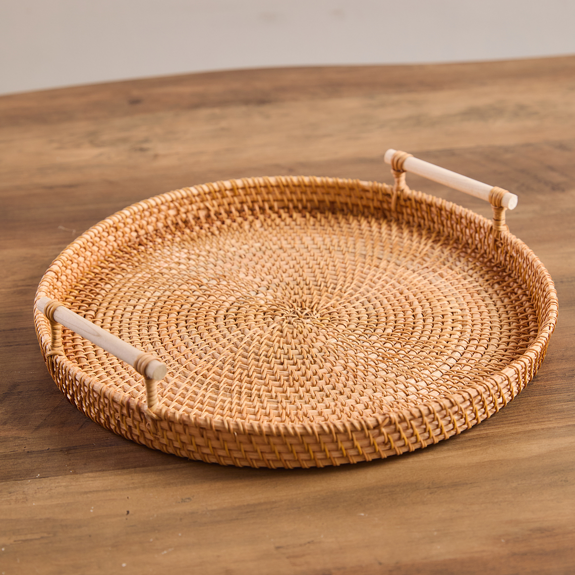 Bandeja redonda de Ratán 2