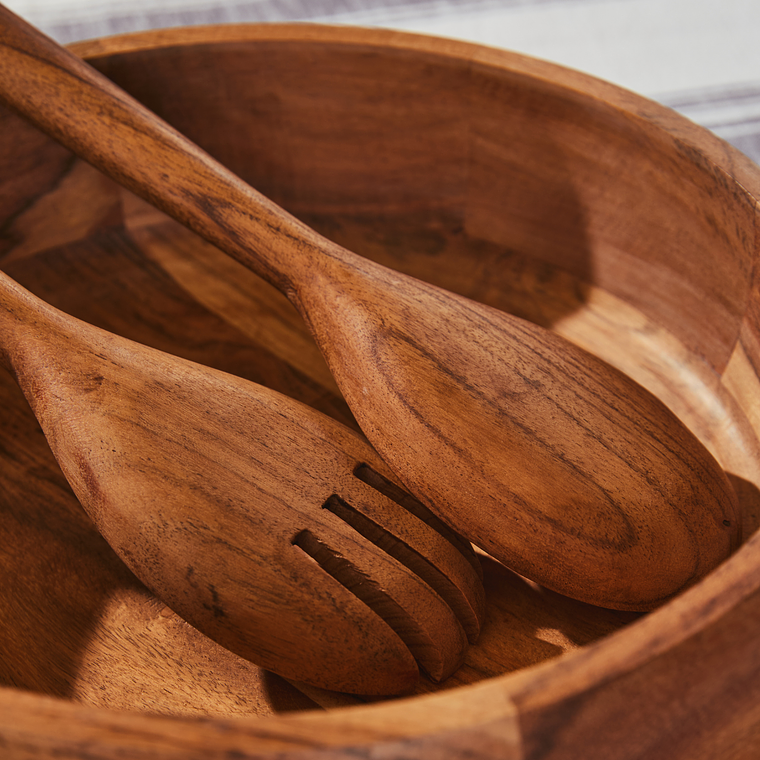 Cubiertos Acacia de Ensalada 1