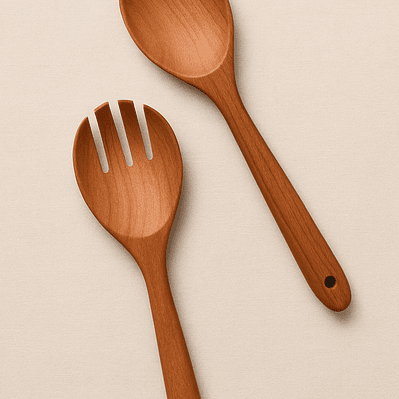 Cubiertos Acacia de Ensalada