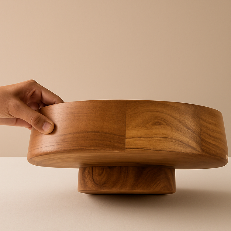 Bowl Acacia con base 2