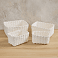Set x4 Canasta Aura Blanco - Miniatura 1