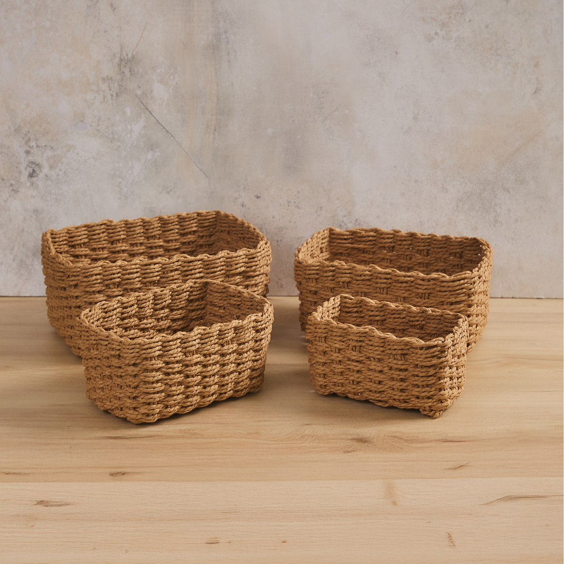 Set x4 Canasta Aura Marrón 1